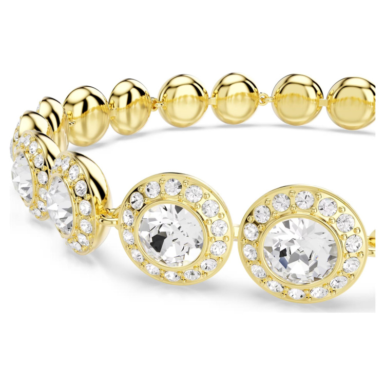 Una Angelic set Set (3), Round cut, White, Gold-tone plated